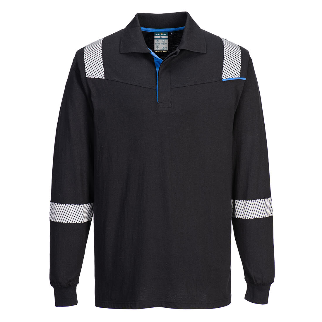 Tricou polo ignifug Portwest WX3 Modaflame, cu mâneci lungi (FR711)