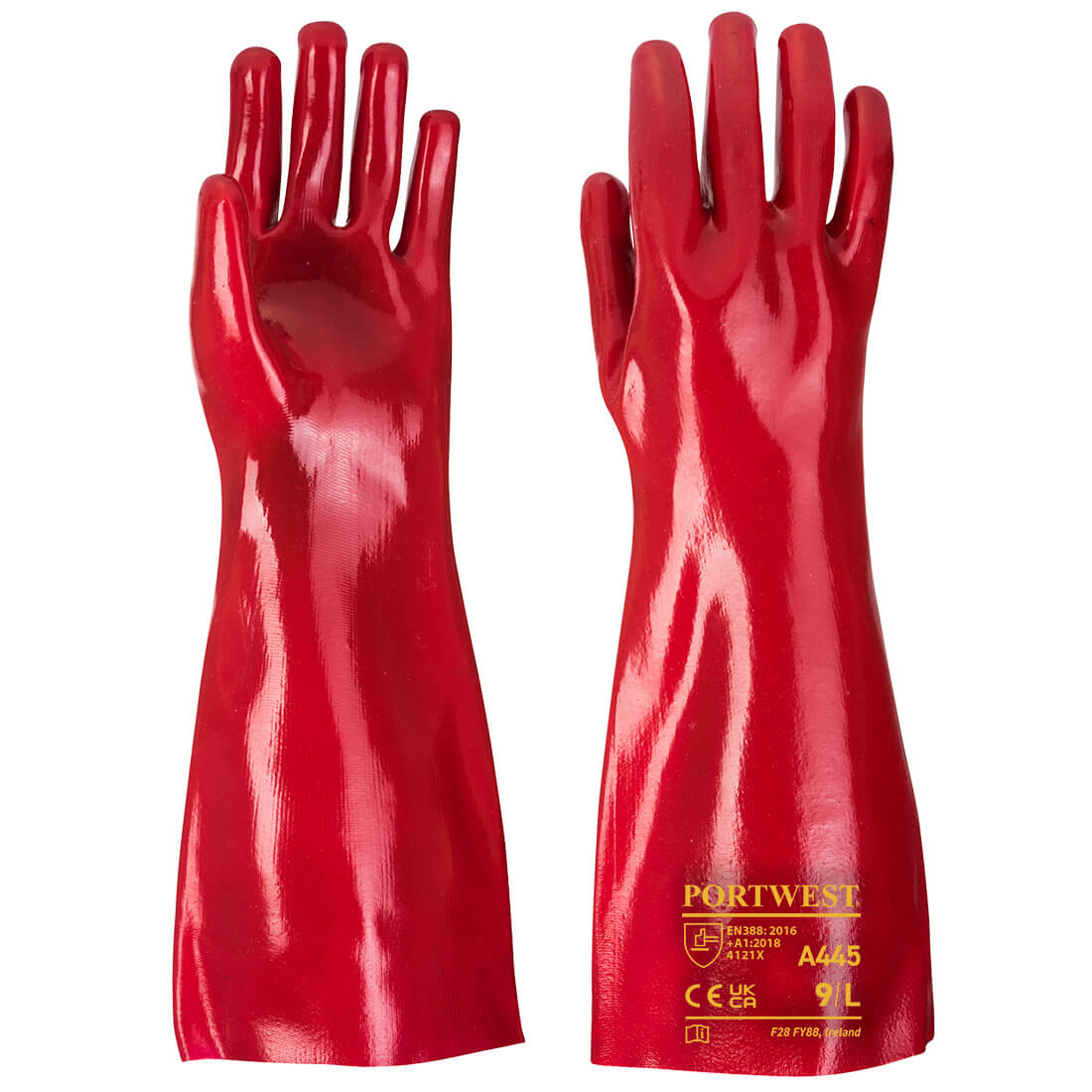 Mănuși tip manșon PVC Grip 12, 45 cm, Portwest (A445)