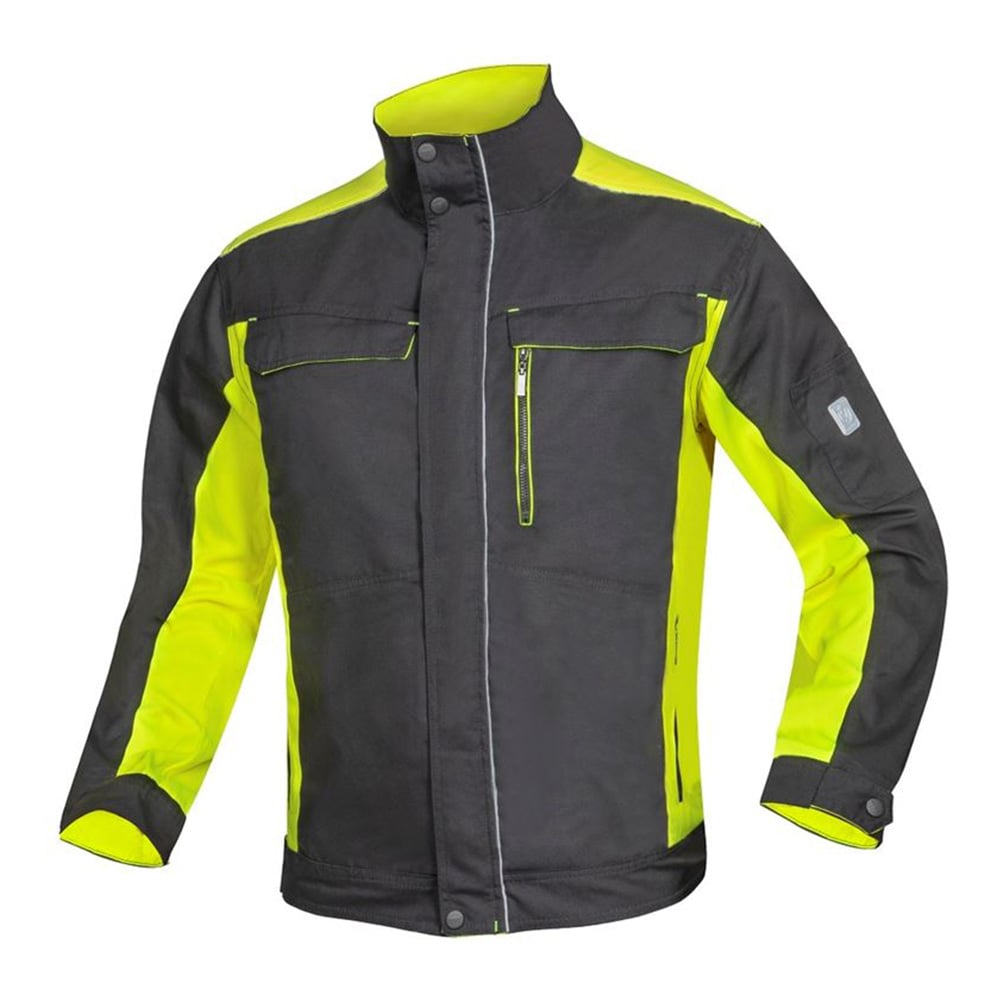 Jacheta de iarna NEON - negru/galben