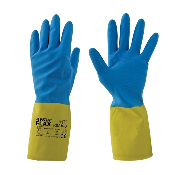Mănuși din cauciuc 4WRK FLAX BLY