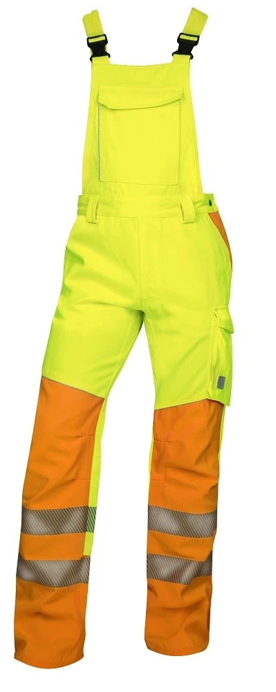 Pantaloni reflectorizanți de lucru cu pieptar ARDON®SIGNAL