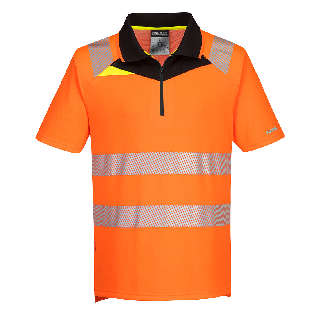 Tricou polo Portwest DX4 Hi-Vis, mânecă scurtă (DX412)