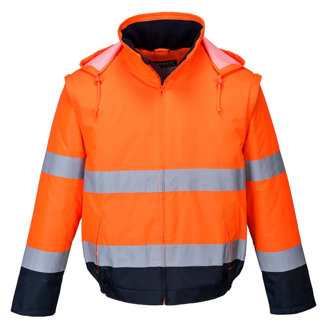 Jachetă bomber reflectorizantă Portwest 2 în 1, Essential Lite (C464)