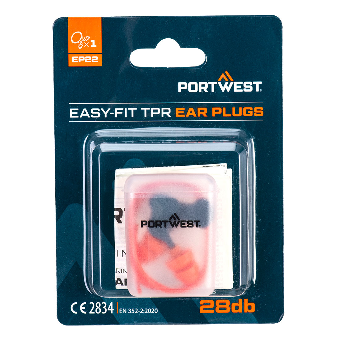 Dopuri antifonice Portwest Easy Fit TPR, cu șnur, 1 pereche (EP22)