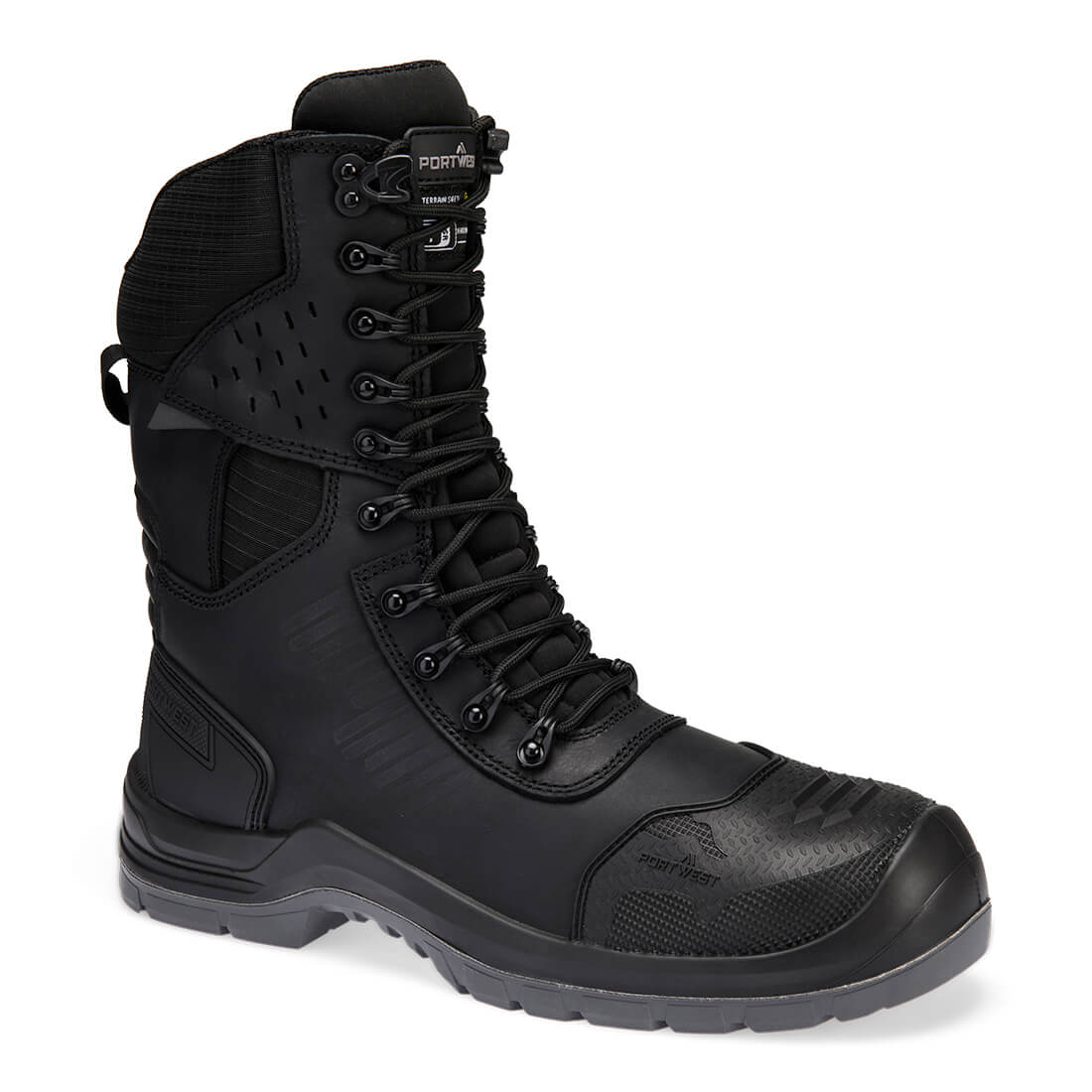 Cizme înalte din piele compozită Portwest CompositeLite S7L ESD HRO LG FO SC CI SR (FV03)