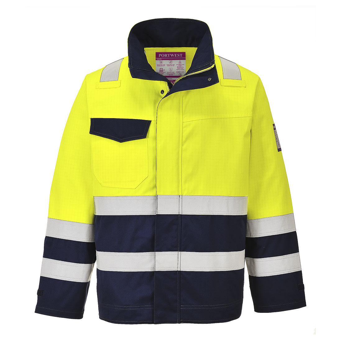Jachetă ignifugă reflectorizantă Portwest Modaflame, multi-normă, clasa 2 (MV25)