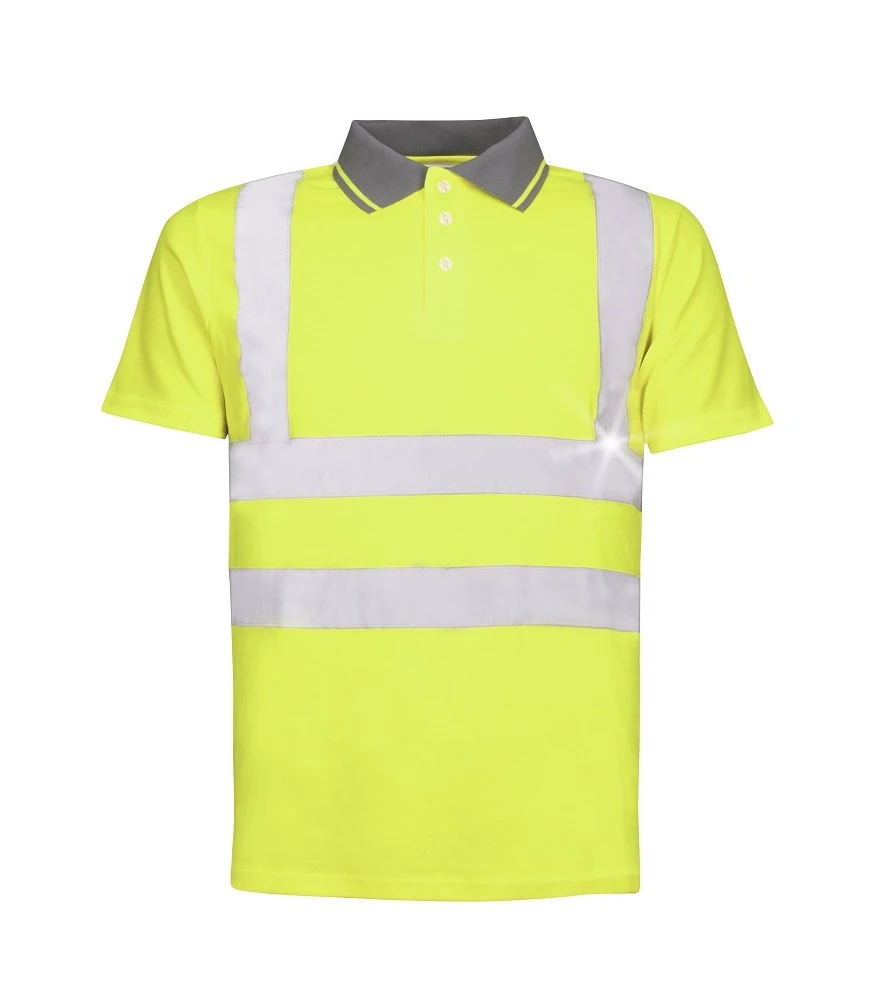 Tricou polo reflectorizant cu mânecă scurtă ARDON®REF201 galben
