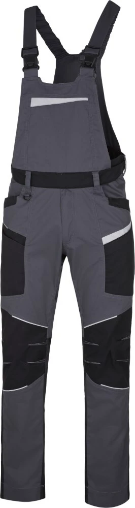 Pantaloni cu pieptar antistatici ARDON®REFIWAN® gri închis