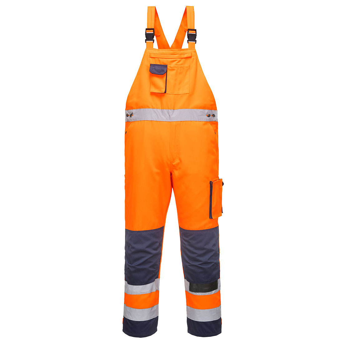 Salopetă cu pieptar reflectorizantă Portwest Dijon EN ISO 20471 Clasa 2 (TX52)