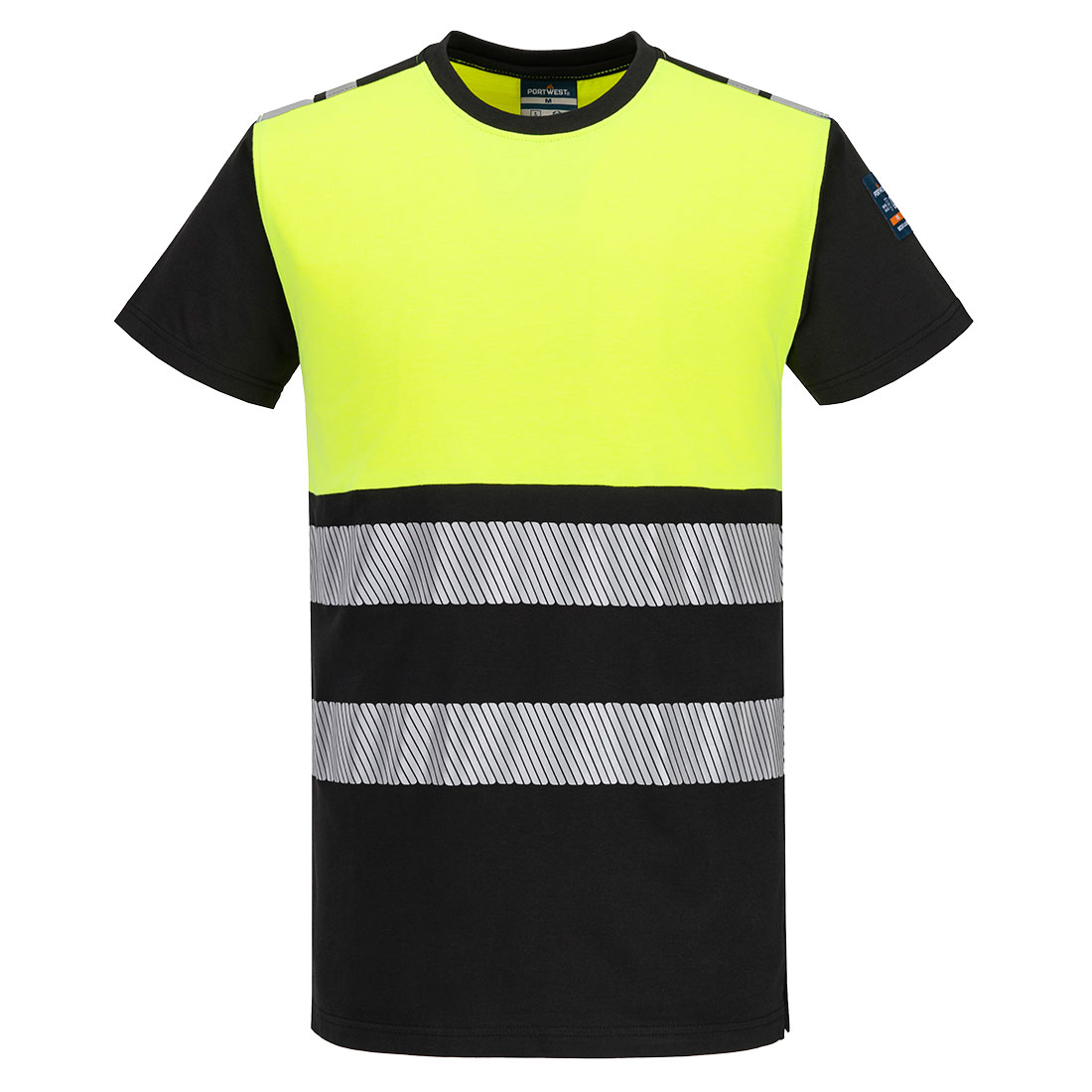 Tricou ignifug Portwest PW3 Modaflame Knit Hi-Vis Clasa 1, mânecă scurtă (FR775)