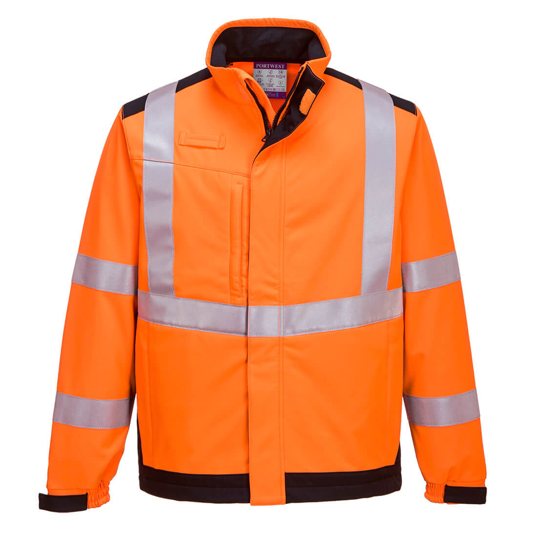 Jachetă softshell ignifugă reflectorizantă Portwest Modaflame, 3 straturi, clasa 3 (MV72)