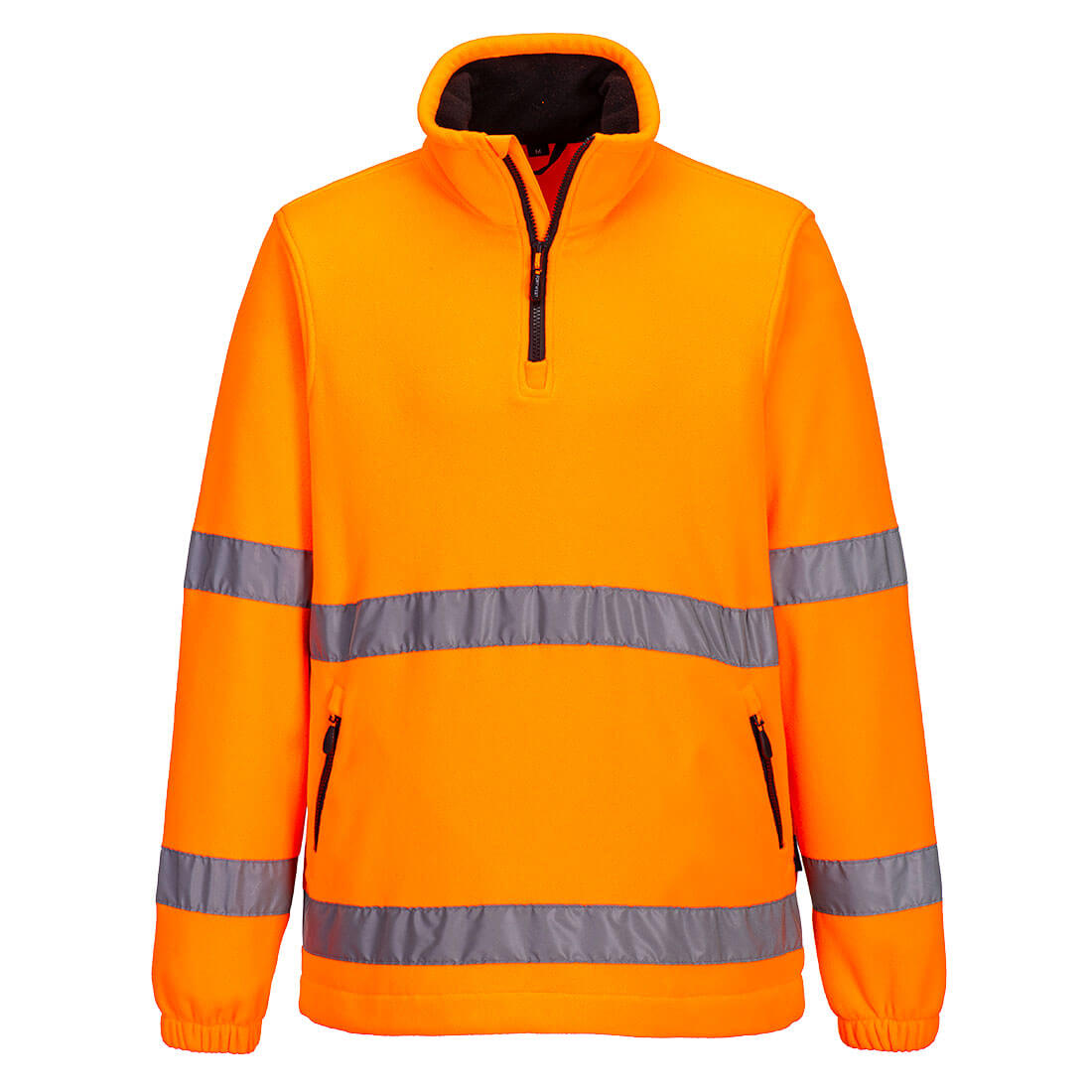 Pulover fleece reflectorizant Portwest cu fermoar scurt (F302)