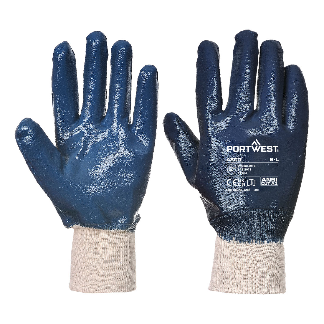 Mănuși Nitrile Knitwrist Portwest (A300)