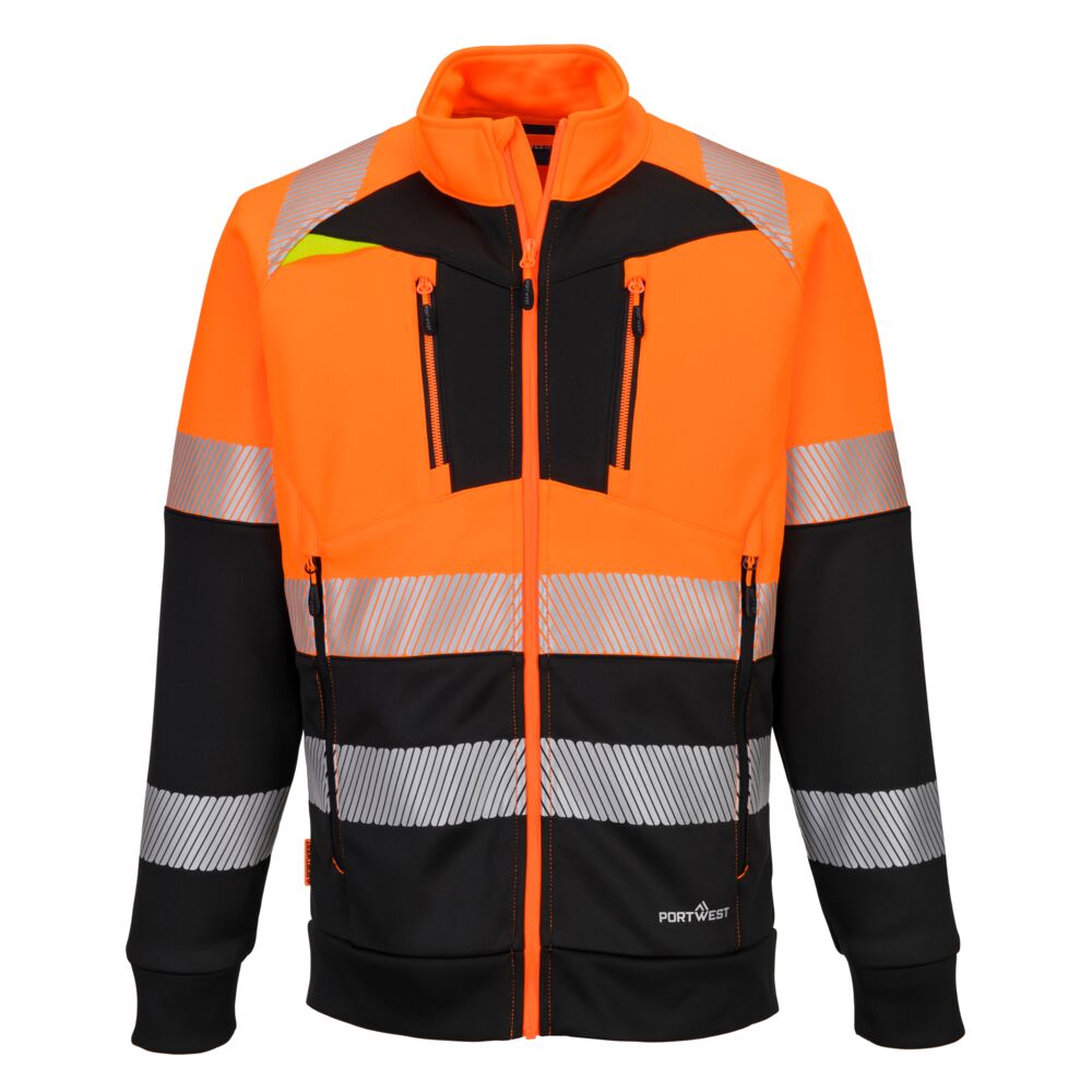 Pulover Portwest DX4 Hi-Vis Funnel, clasa 1, cu fermoar (DX490)