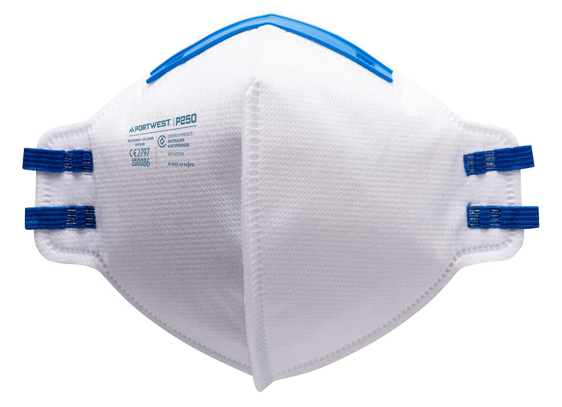 Mască de protecție respiratorie FFP2 pliabilă Portwest Dust Mist Fold Flat (P250)