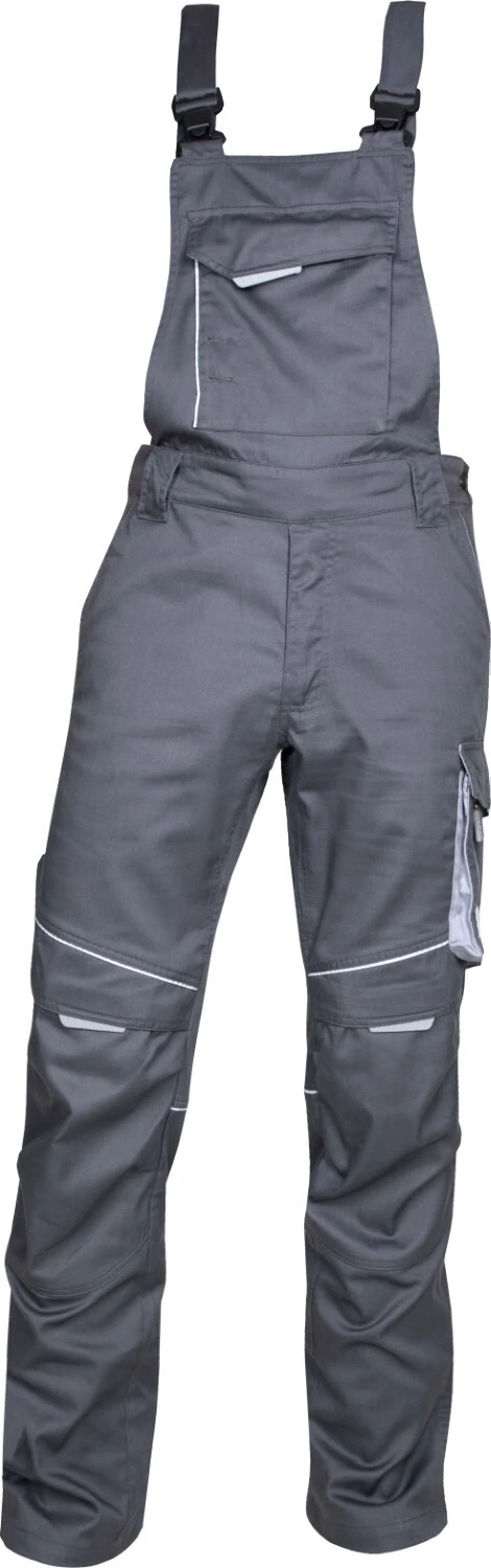Pantaloni cu pieptar ARDON®SUMMER lungiți gri închis