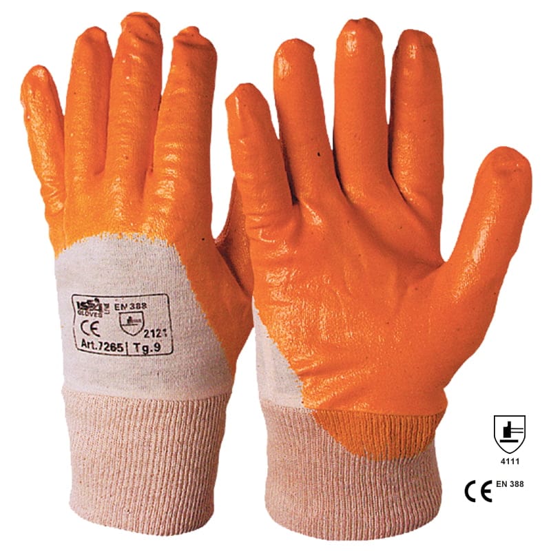 Mănuși Yellowstar din tricot imersate în nitril