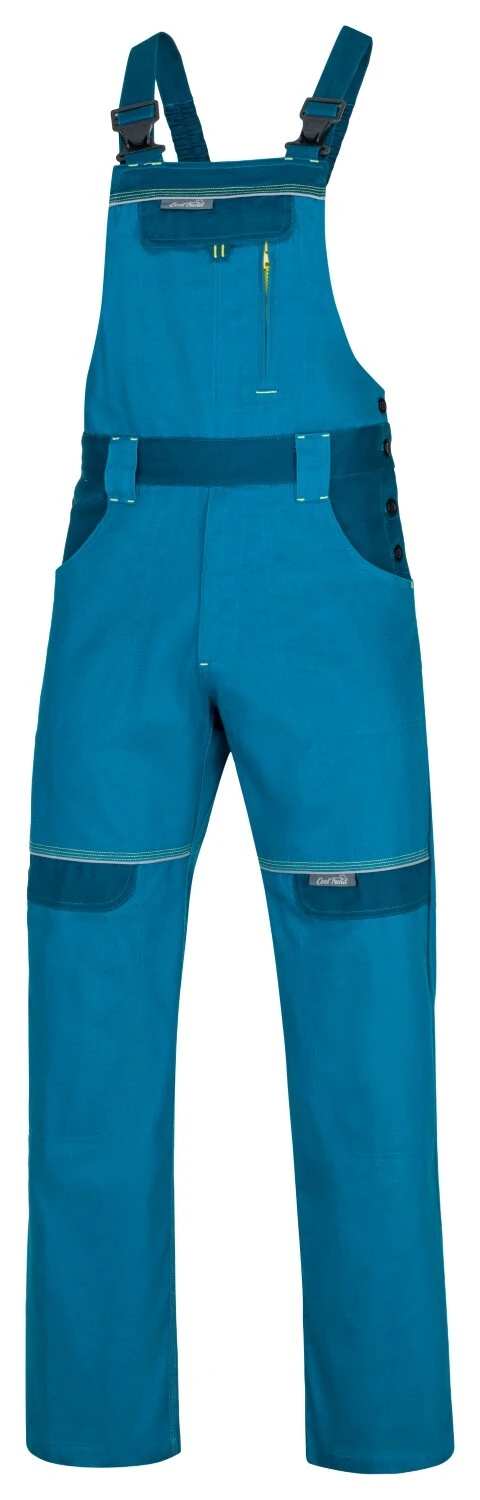 Pantaloni cu pieptar ARDON®COOL TREND scurtați albastru mediu