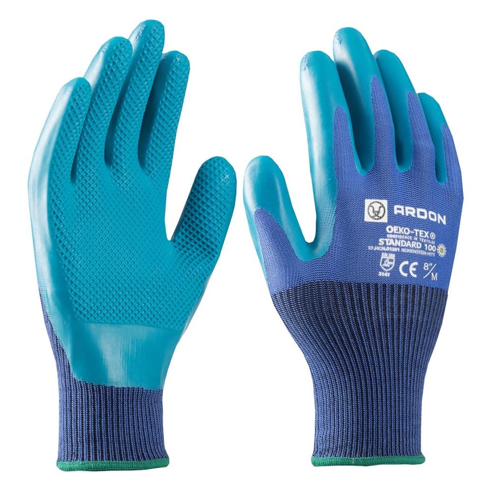 Manusi de protectie imersate in latex 3/4 Green Touch - 3141