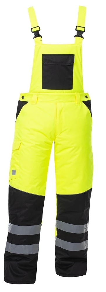 Pantaloni cu pieptar de iarnă reflectorizanți ARDON®HOWARD galben