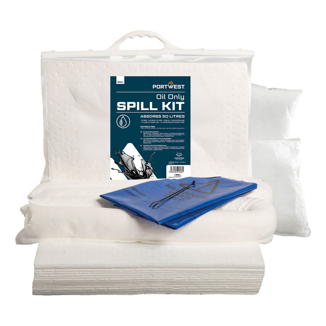 Set de absorbție uleiuri Portwest de 50 litri (SM61)