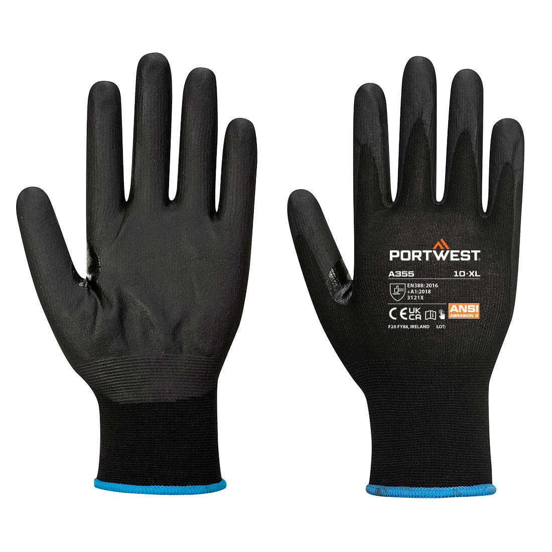 Mănuși Portwest Grip 15 din nitril, compatibile touchscreen (Pachet 12) (A355)