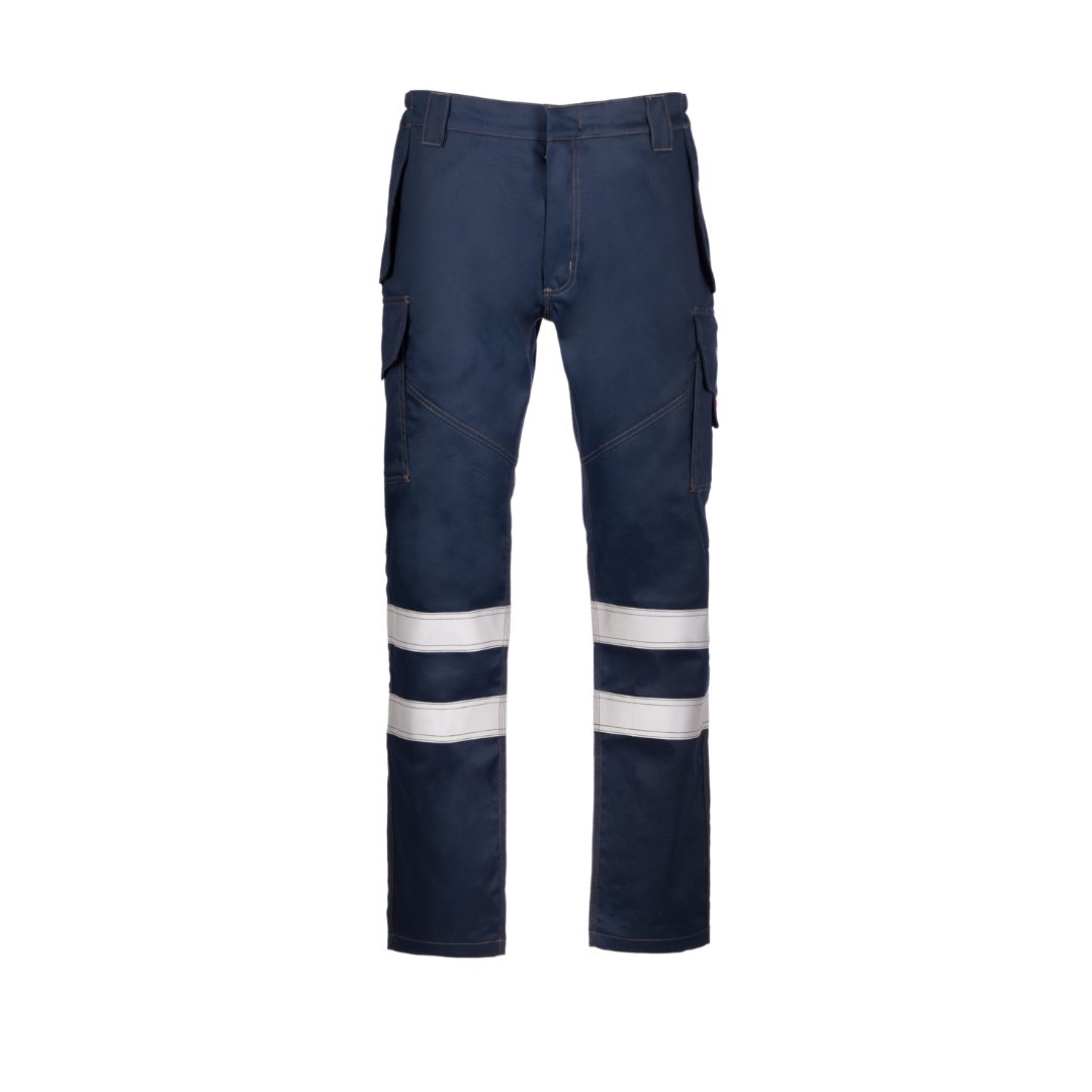 Pantaloni talie multinormă 280 gr/m2 Defence Reflex Bleumarin