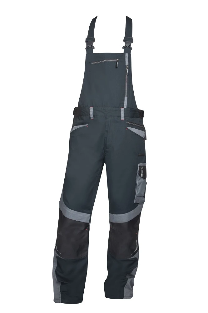 Pantaloni cu pieptar ARDON®R8ED+ scurtați negru