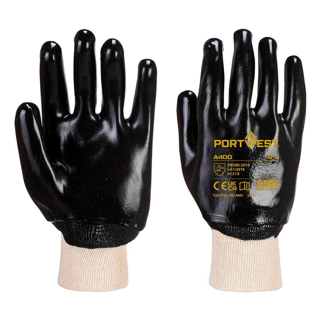Mănuși de protecție Portwest PVC Knitwrist (A400)