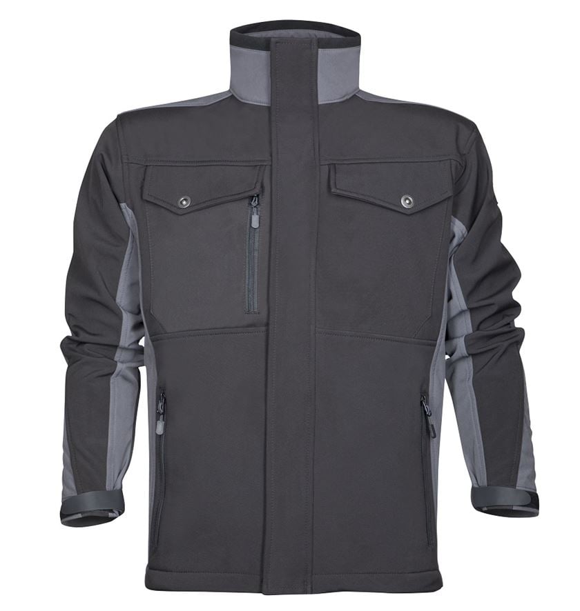 Jacheta softshell DALE - negru/gri