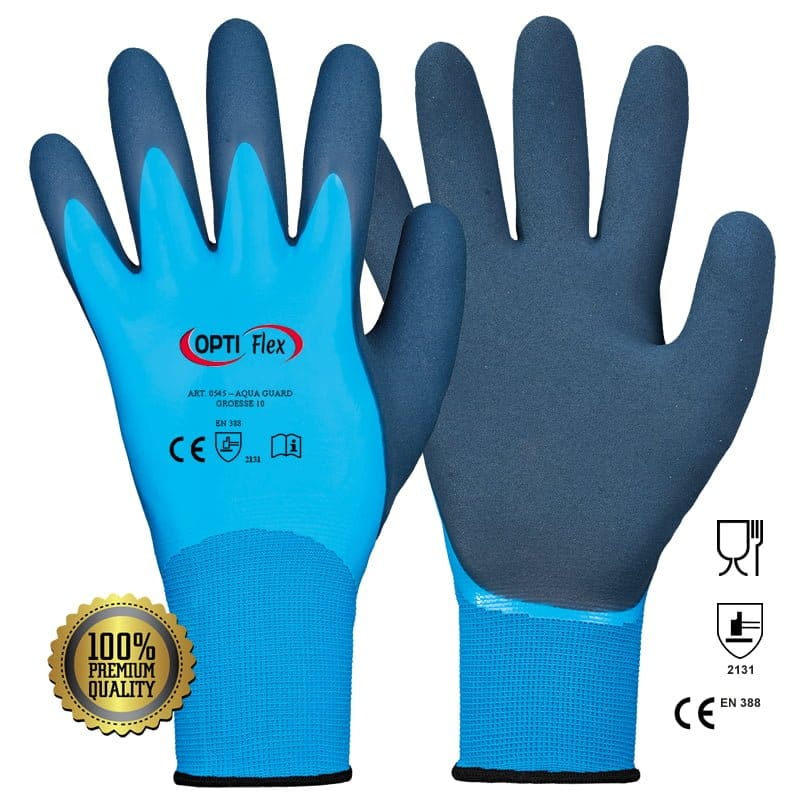 Mănuși Aquaguard din nailon imersate în latex