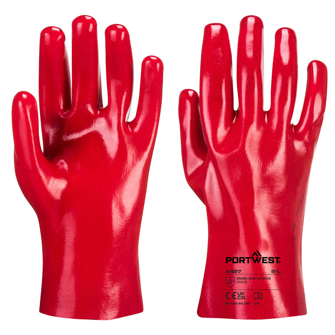 Mănuși tip manșon PVC Grip 12, 27 cm, Portwest (A427)