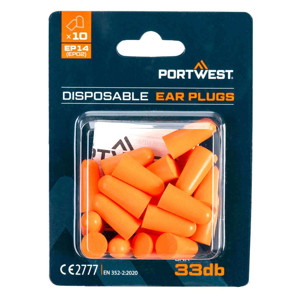 Dopuri antifonice Portwest, spumă de poliuretan, 10 perechi (EP14)