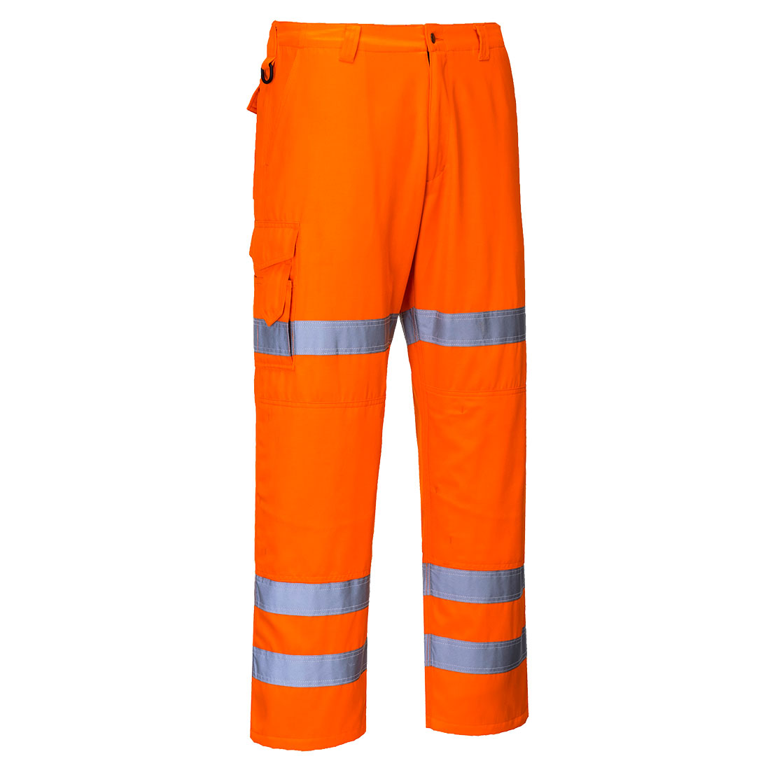 Pantaloni combat Portwest, de înaltă vizibilitate, cu 3 benzi reflectorizante (RT49)