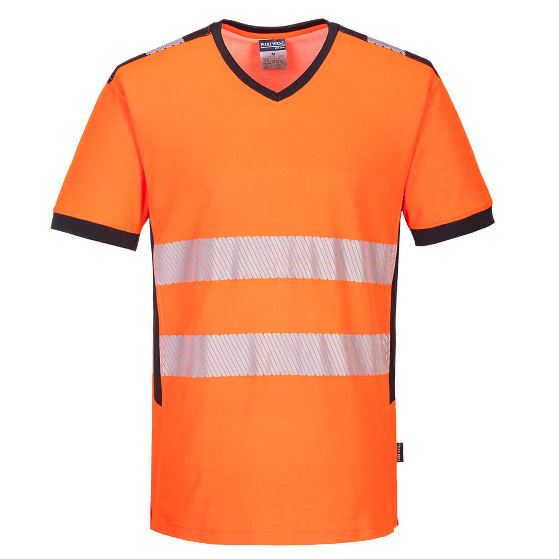 Tricou reflectorizant Portwest PW3, decolteu în V, cu inserții de plasă (PW310)