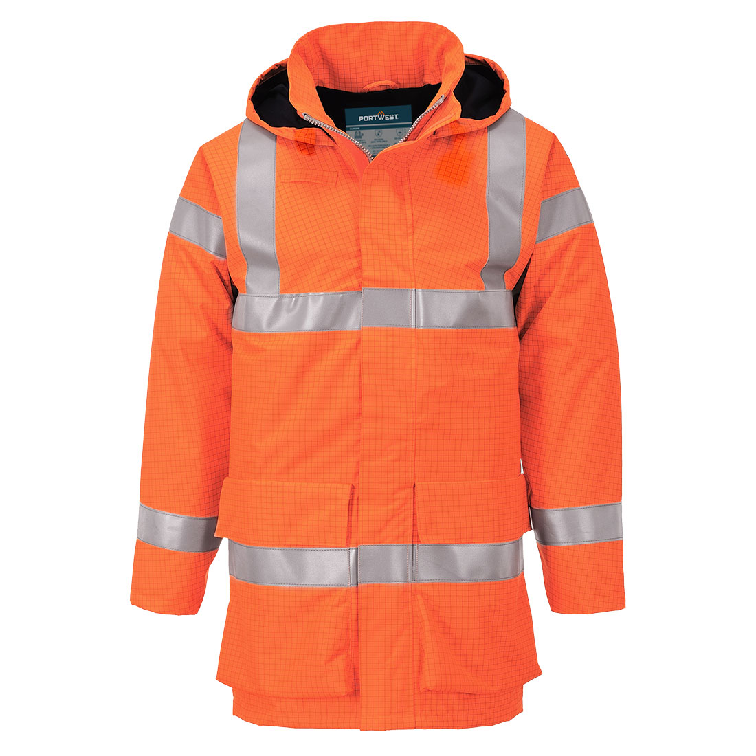 Jachetă de ploaie ignifugă și reflectorizantă Portwest Bizflame Rain Multi Lite (S774)