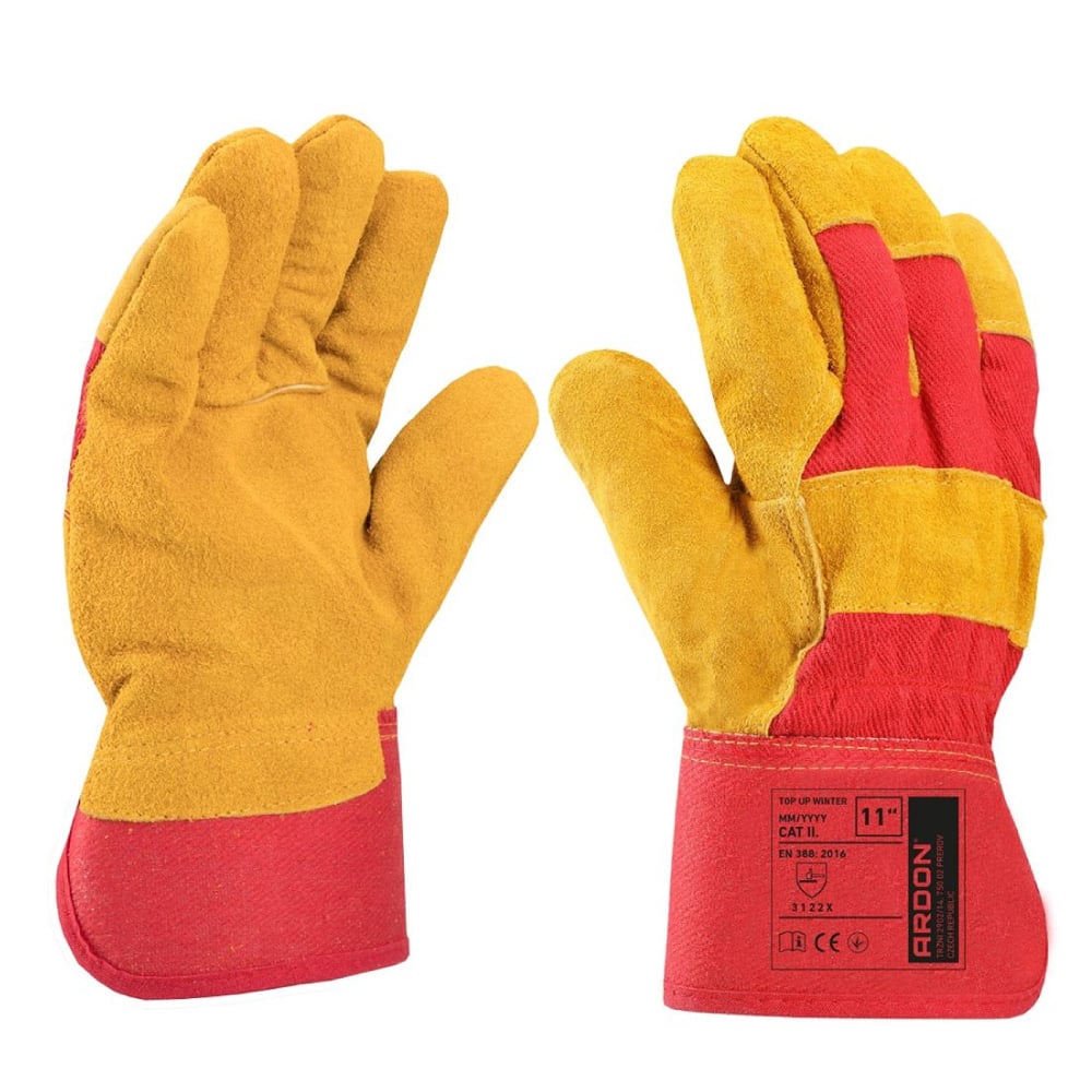 Manusi de protectie de iarna din spalt bovina, Top Up Winter