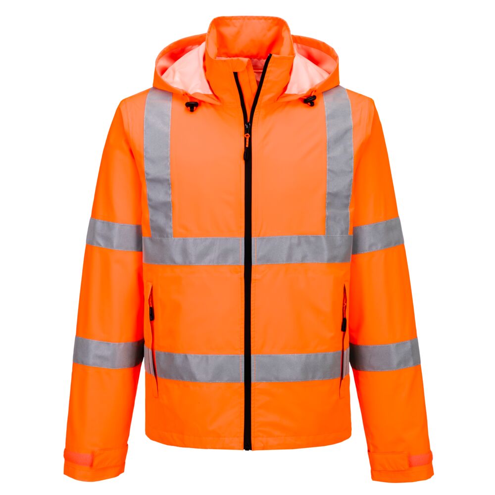 Jachetă de ploaie Portwest Hi-Vis, ușor de împachetat, clasa 3 (S164)