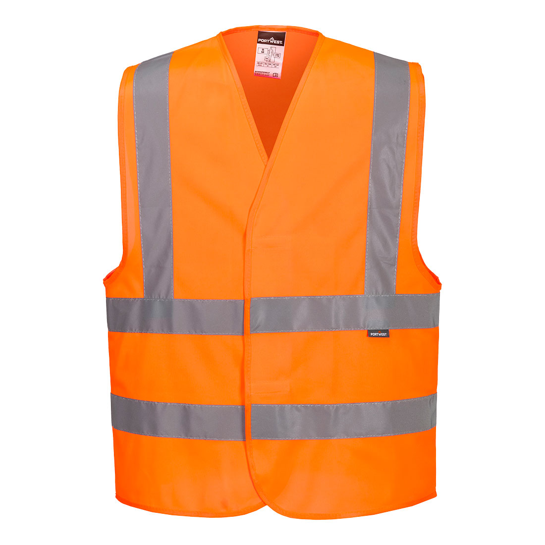Vestă Hi-Vis Two Band & Brace Portwest EN ISO 20471 Clasa 2 (C470)