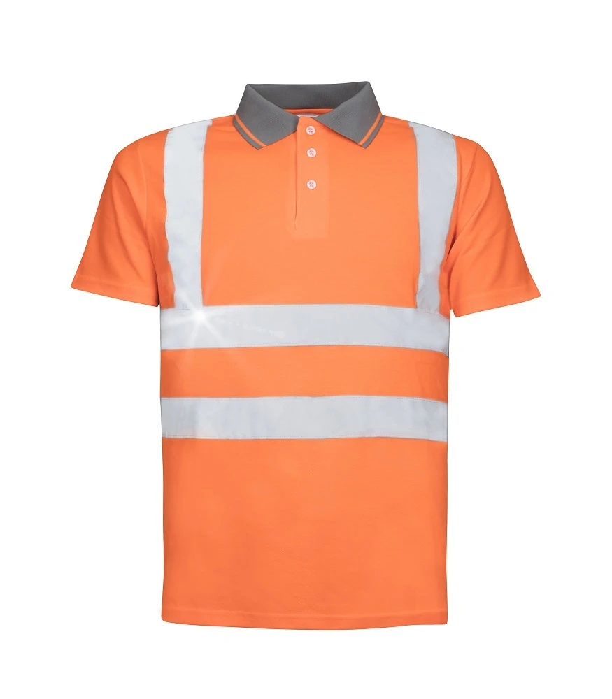 Tricou polo reflectorizant cu mânecă scurtă ARDON®REF202 portocaliu
