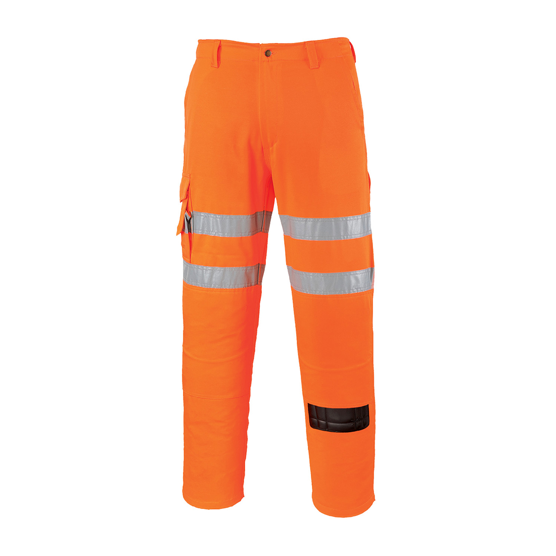 Pantaloni combat Portwest, de înaltă vizibilitate, pentru calea ferată (RT46)