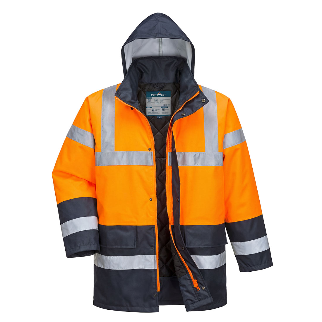 Geacă de trafic de iarnă Portwest ES1 Essential Hi-Vis Contrast (ES466)