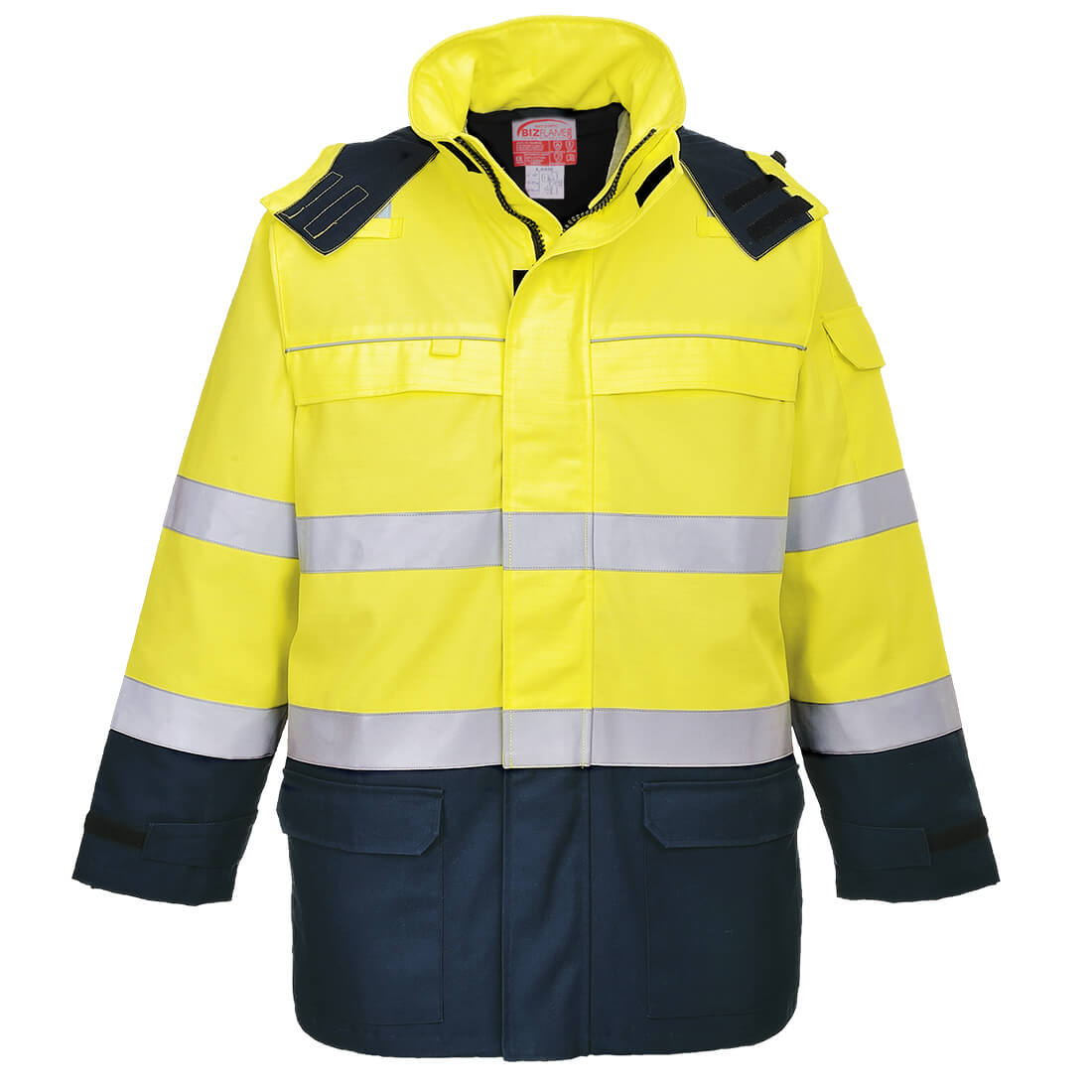 Jachetă ignifugă Portwest Bizflame Rain+ Hi-Vis Arc (FR79)