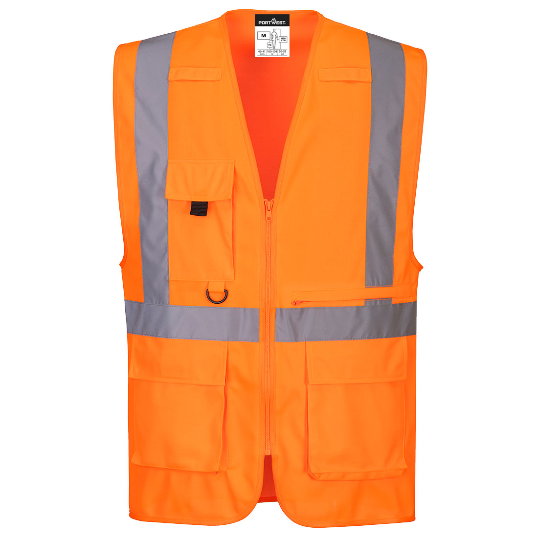 Vestă Hi-Vis Executive cu buzunar pentru tabletă Portwest EN ISO 20471 Clasa 2 (C357)