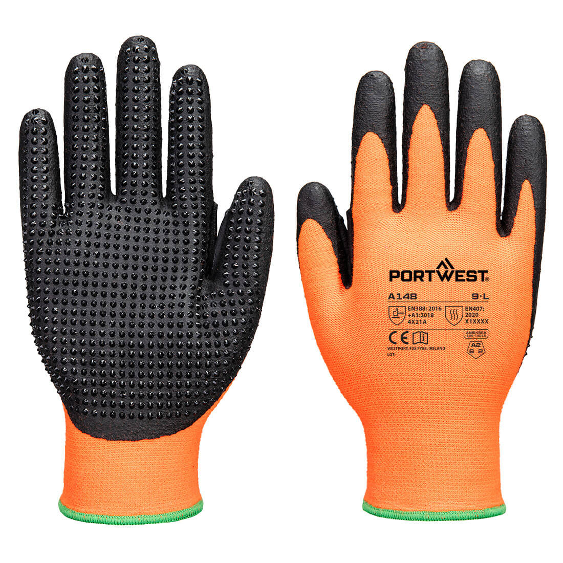 Mănuși cu picouri Grip 13 Nitril High Portwest (A148)