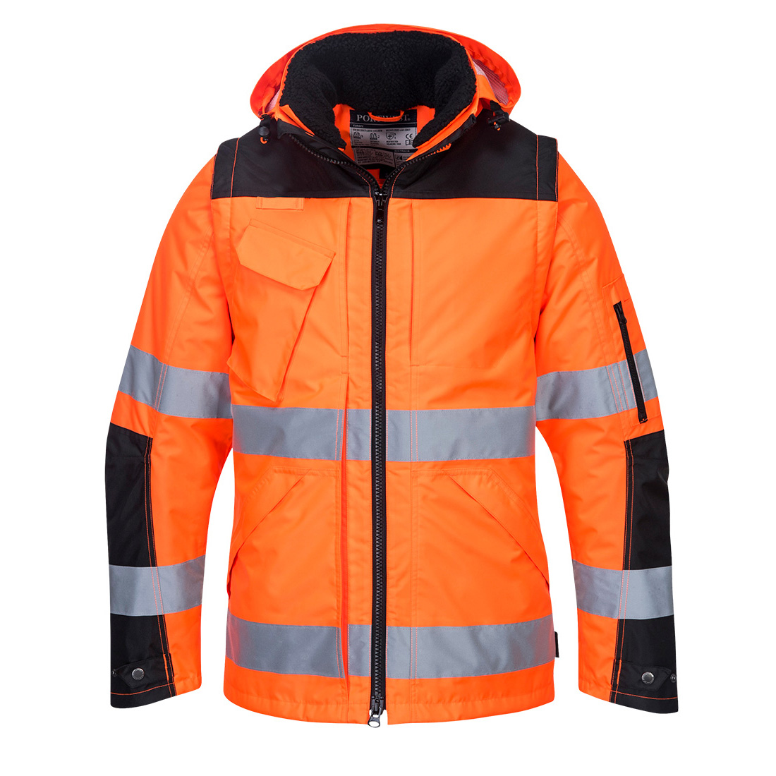 Jachetă bomber reflectorizantă Portwest Premium 3 în 1 (C469)