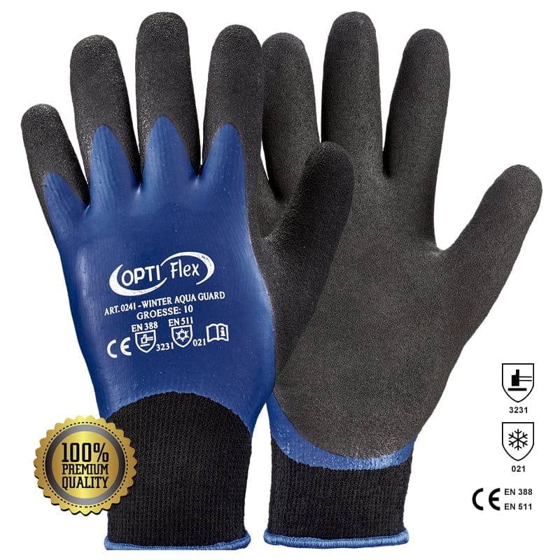 Mănuși de iarnă Winter Aquaguard din poliacril imersate în latex