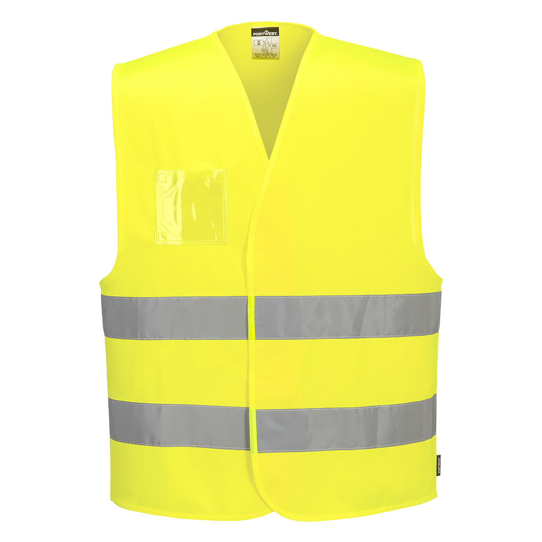 Vestă Hi-Vis cu port-acte dual Portwest EN ISO 20471 Clasa 2 (C475)