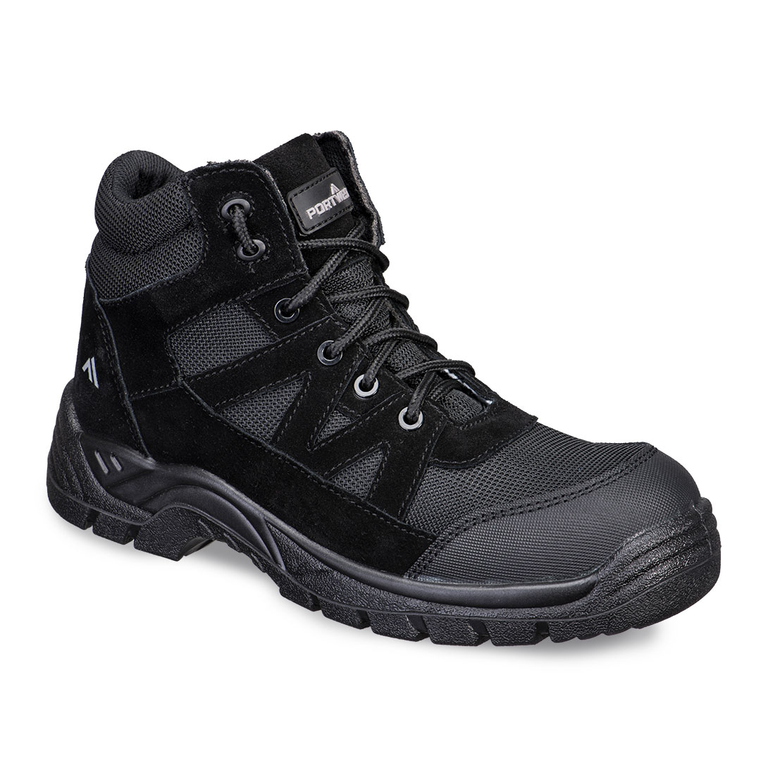 Bocanci de protecție Portwest CompositeLite, textil și piele întoarsă, S1PL SR FO (FC20)