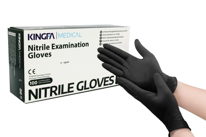 Mănuși de unică folosință KNL BLACK GLOVES